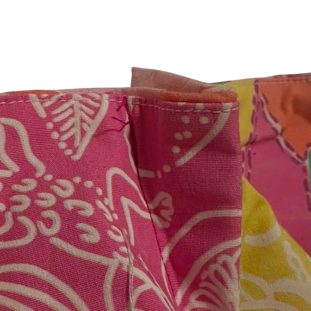 VTG Lilly Pulitzer Dress Chef's Blend Patchwork Size 10P Spaghetti Straps READ - Picture 6 of 7